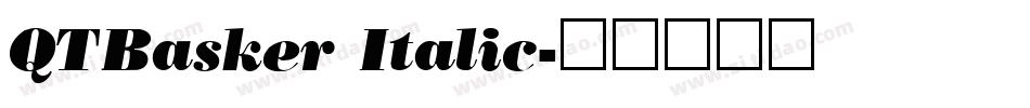 QTBasker Italic字体转换